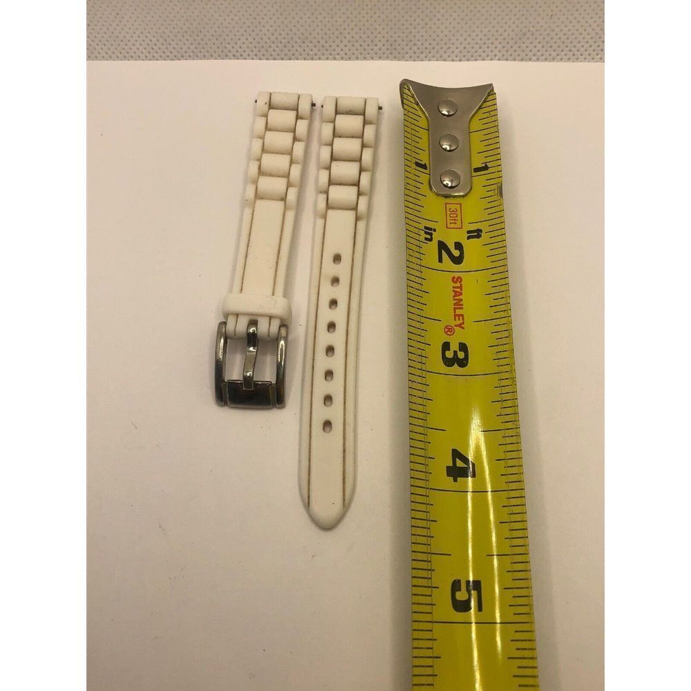 Authentic Fossil Watch Full Band 2piece Rubber Strap 12mm EZ26